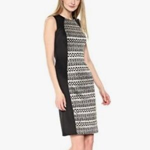 Vintage Mini Dress Colorblock Native print Southwestern LBD XS